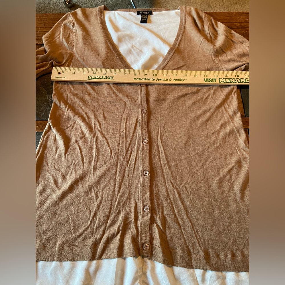 Cupio Faux Layered Look Blouse Size Large